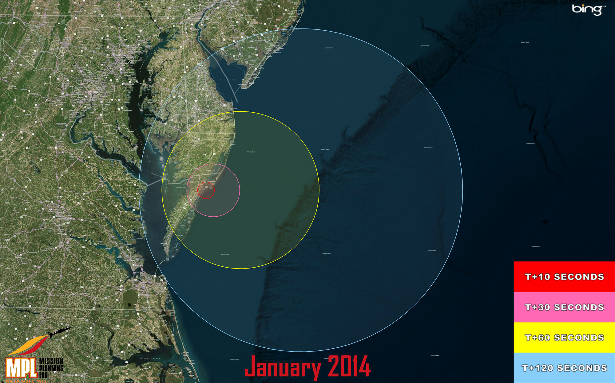 Launch of 3 Military Rockets Tonight Visible Along US East Coast